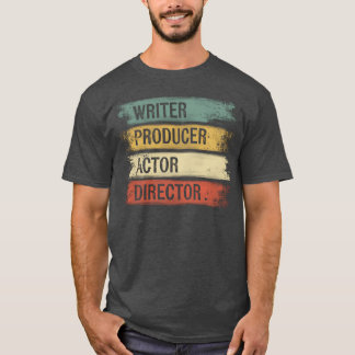 Skriftställare Producent Skådespelare Regissör Fil T Shirt