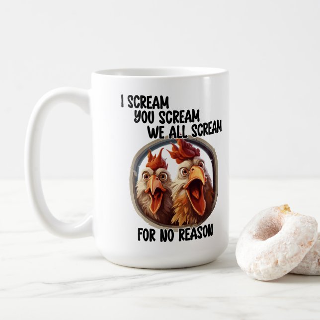Skrik Kaffemugg (Med munk)