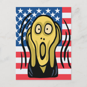 Skrika Amerikansk Vykort