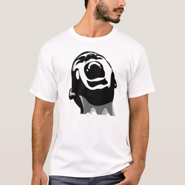 Skrika för hjälp t-shirt (Framsida)