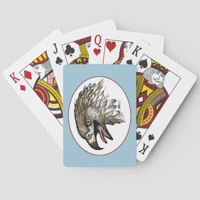 Skrika för örn spel kort (Baksidan)