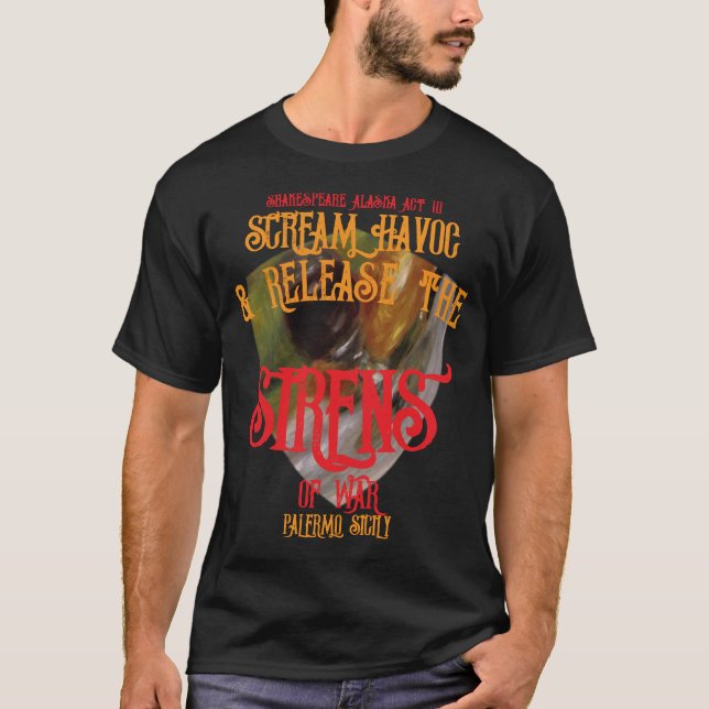 Skrika Havoc Turnagain Arm Sirener Krig Alaska T Shirt (Framsida)
