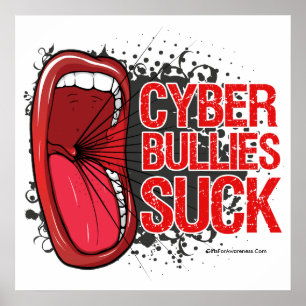 Skrika som det, suger Cyberöversittare Poster