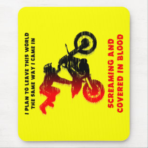 Skrikande Blod Dirt Bike Motocross Musmatta