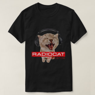 Skrikande DJ Katt Meme Hörlurar Musikälskare Konst T Shirt