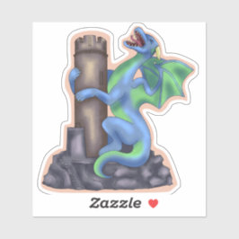 Skrikande Drak Sticker Klistermärken