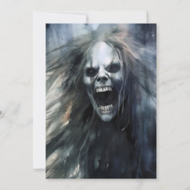 Skrikande ful ond banshee julkort