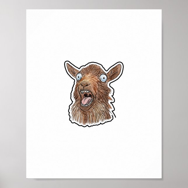 Skrikande get poster (Framsidan)