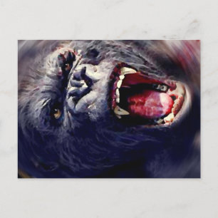 Skrikande gorilla vykort