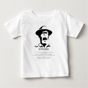 skrikande man med definition t-shirt