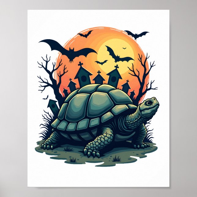 Skrikande Sköldpadda Poster (Framsidan)