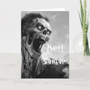 skrikande zombie kort