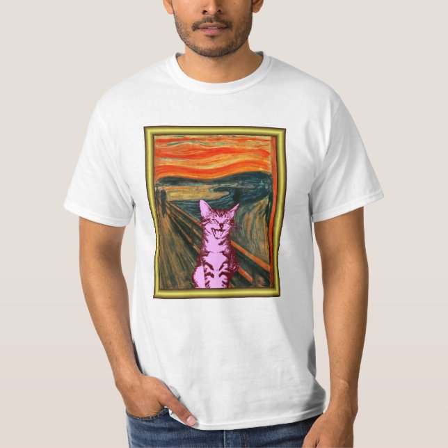Skrikatt! Tee Shirt (Framsida)