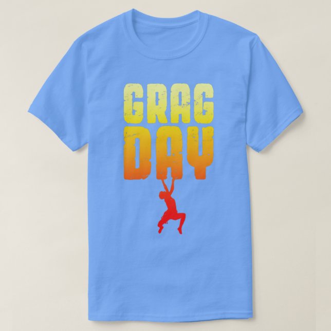 Skrikedagen Sten vid klimatpåfyllning Bouldering F T Shirt (Design framsida)
