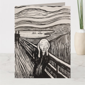 Skriket (1895) Edvard Munch Träsnitt Finkonst Kort