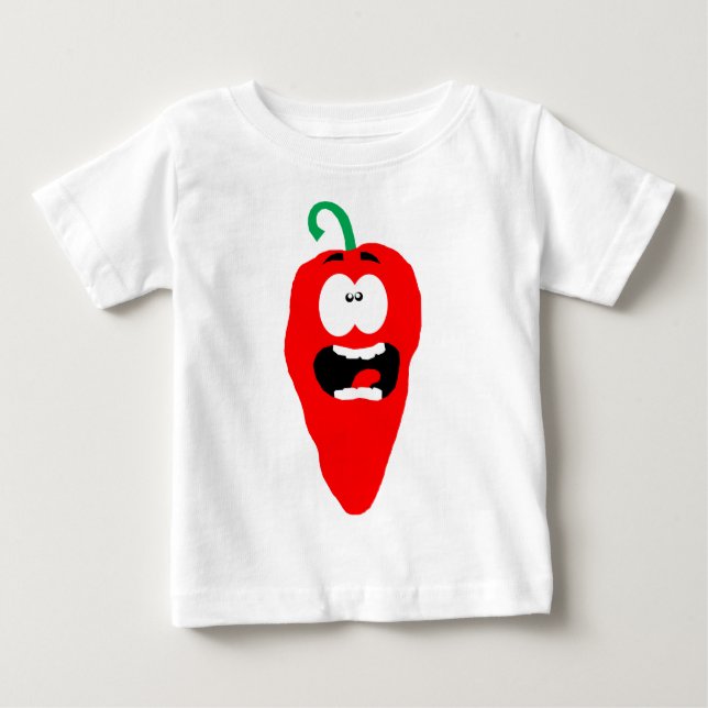 Skrikig glödhet Chilipeppar Tee Shirt (Framsida)