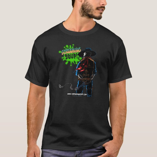 SKRIKIG SOPPA! Deadwest skuggar in T-tröja T Shirt (Framsida)