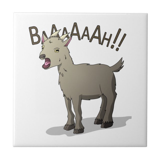 Skrikiga designer för getklotternudel kakelplatta (Framsidan)