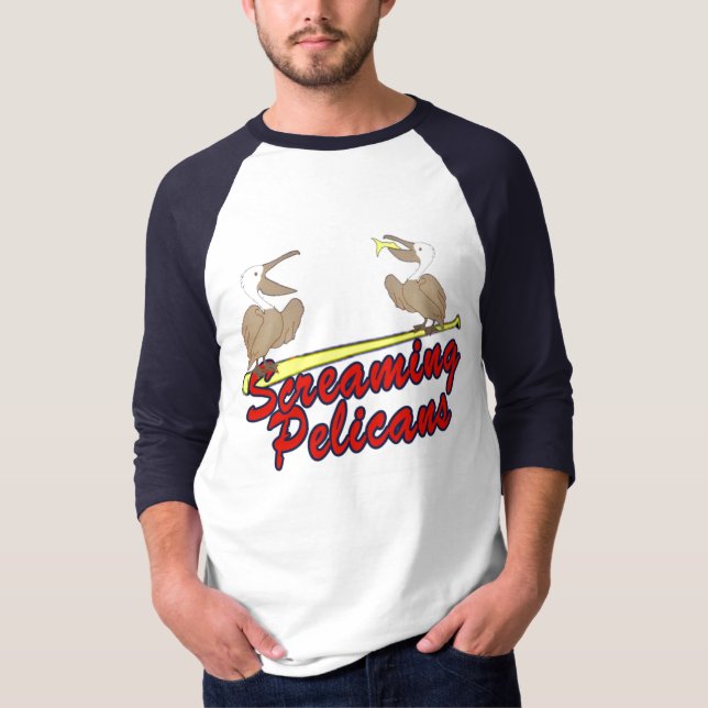 Skrikiga pelikan tee (Framsida)