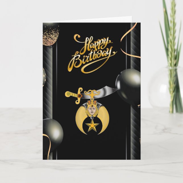 Skriners födelsedag kort (Framsida)