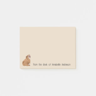 Skrinkly Shar-Pei Personalize Notes Post-it Block