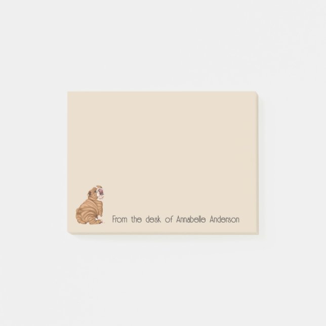 Skrinkly Shar-Pei Personalize Notes Post-it Block (Framsida)