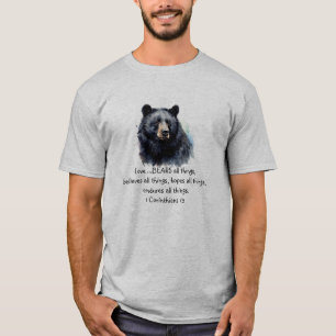 Skript 1 Corinthians 13:4 Kärlek är T Shirt