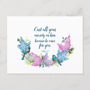 Skript 1 Peter 5:7 Vykort