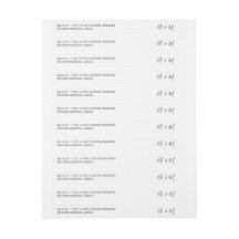 Skript 24x Anpassningsbar DIY Thin Bröllop Returad