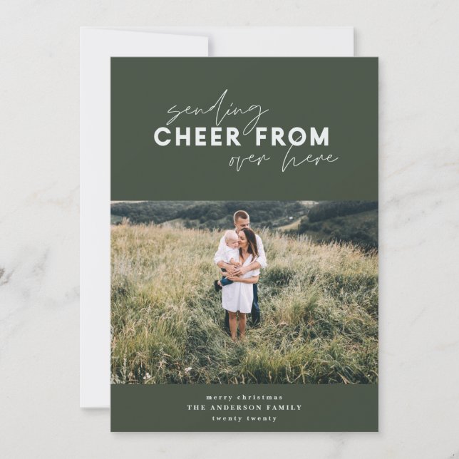 skript avstånd fotojul helgdag jul julkort (Framsida)