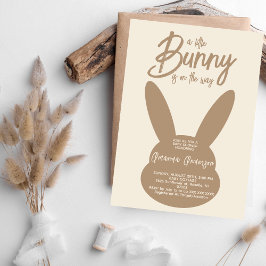 Skript Boho Bunny Gender Neutral Baby Shower Inbjudningar