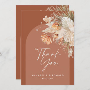 Skript elegant bröllop tack för att du teracotta m