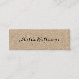 skript-font-stil minimalistisk elegant rustic mini visitkort