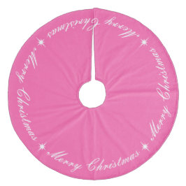 Skript för Bright Rosa God jul Julgransmatta Fleece