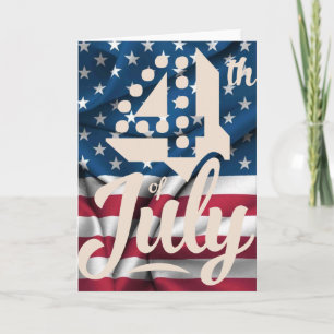 Skript för den amerikanska vintagen Independence f Kort