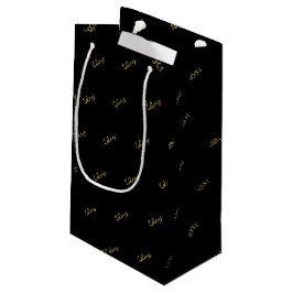 Skript för elegant Black Guld