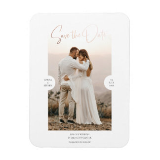 Skript för guldfetteffekt i ro Spara datumkortet Magnet