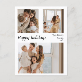 Skript för helgdagar under jul, trefoto helg vykort