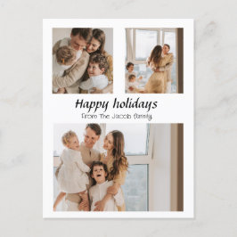 Skript för helgdagar under jul, trefoto helg vykort