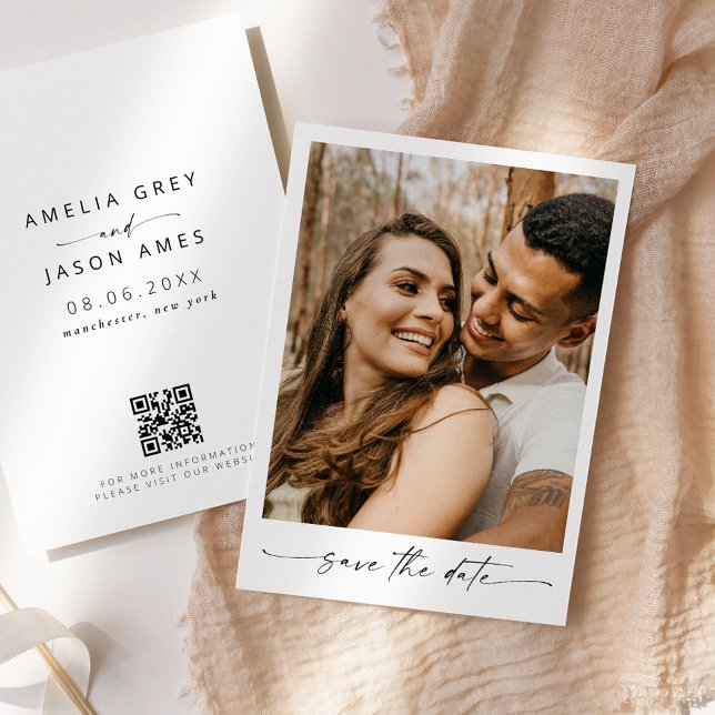 Skript för modern Elegant Spara datuminbjudan Inbjudningar (Skapare uppladdad)