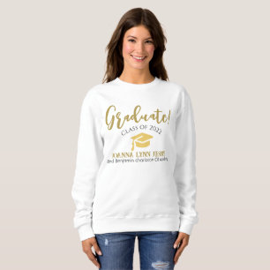 Skript för Modern Simple Elegant Studenten guld Ca T Shirt