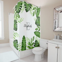 Skript för Monogram Jungle Tropical Löv Plants