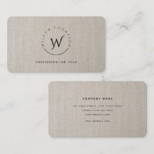 Skript för monogrammed Eleganten Rustic Beige Line