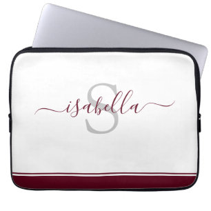 Skript för Monogrammed initial Elegant Laptop Fodral