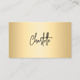 Skript för namnteckning av svart QR-kod för guld Visitkort