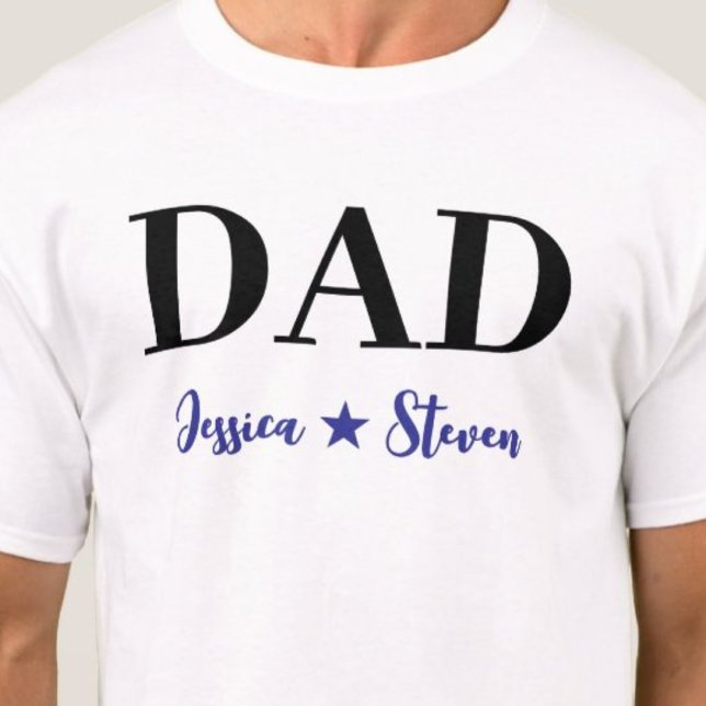 Skript för personlig Pappa T Shirt (Personalized Dad Script T-Shirt)