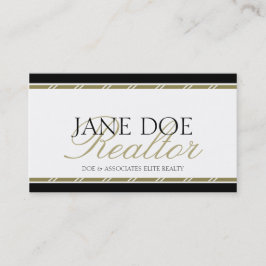 Skript för Realtor Broker Real Gods Agent Guld Visitkort