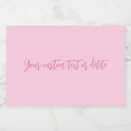 Skript för rosa av bröstcancermedvetandemånad anpa mat etiketter