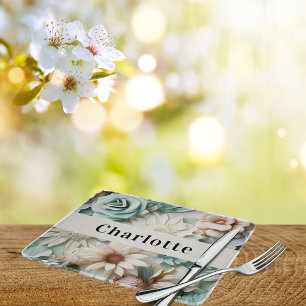 Skript för Sage grönt kräm blommigt namn