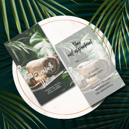 Skript för salon-massage-terapi visitkort